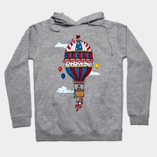 Old Style Balloon with Flags Hoodie